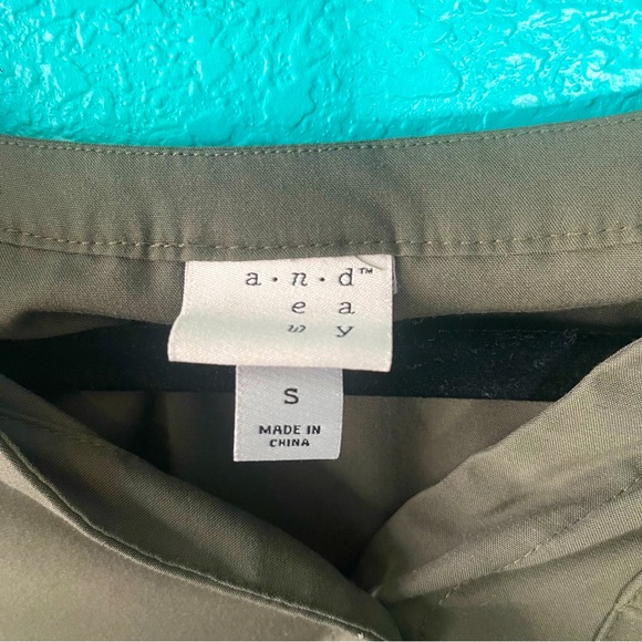 Long Sleeve Army Green Button Down Shirt - Picture 2 of 3